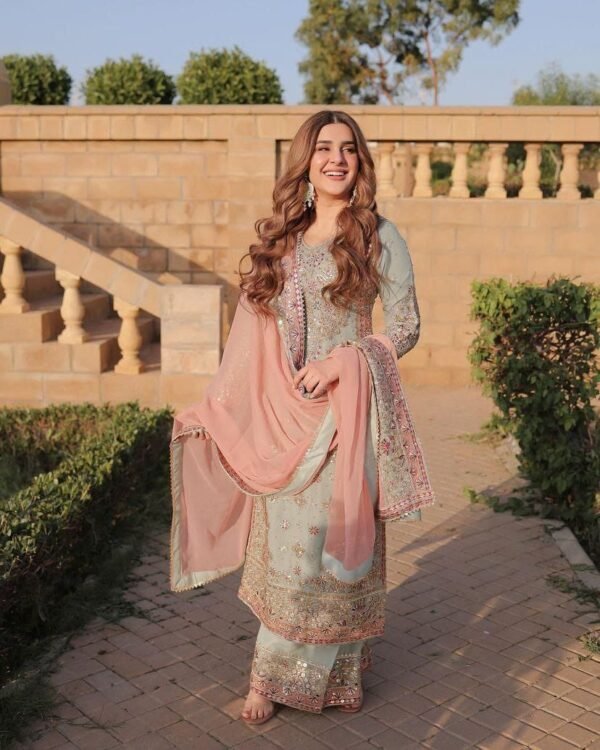 Designer Party Sharara Suit & Dupatta Set
